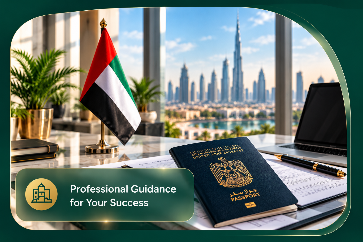 Professional office environment in Dubai
